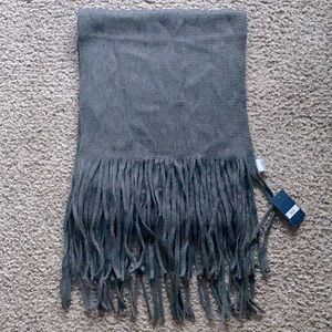 Lucky Brand dark grey scarf, **new with tags**!